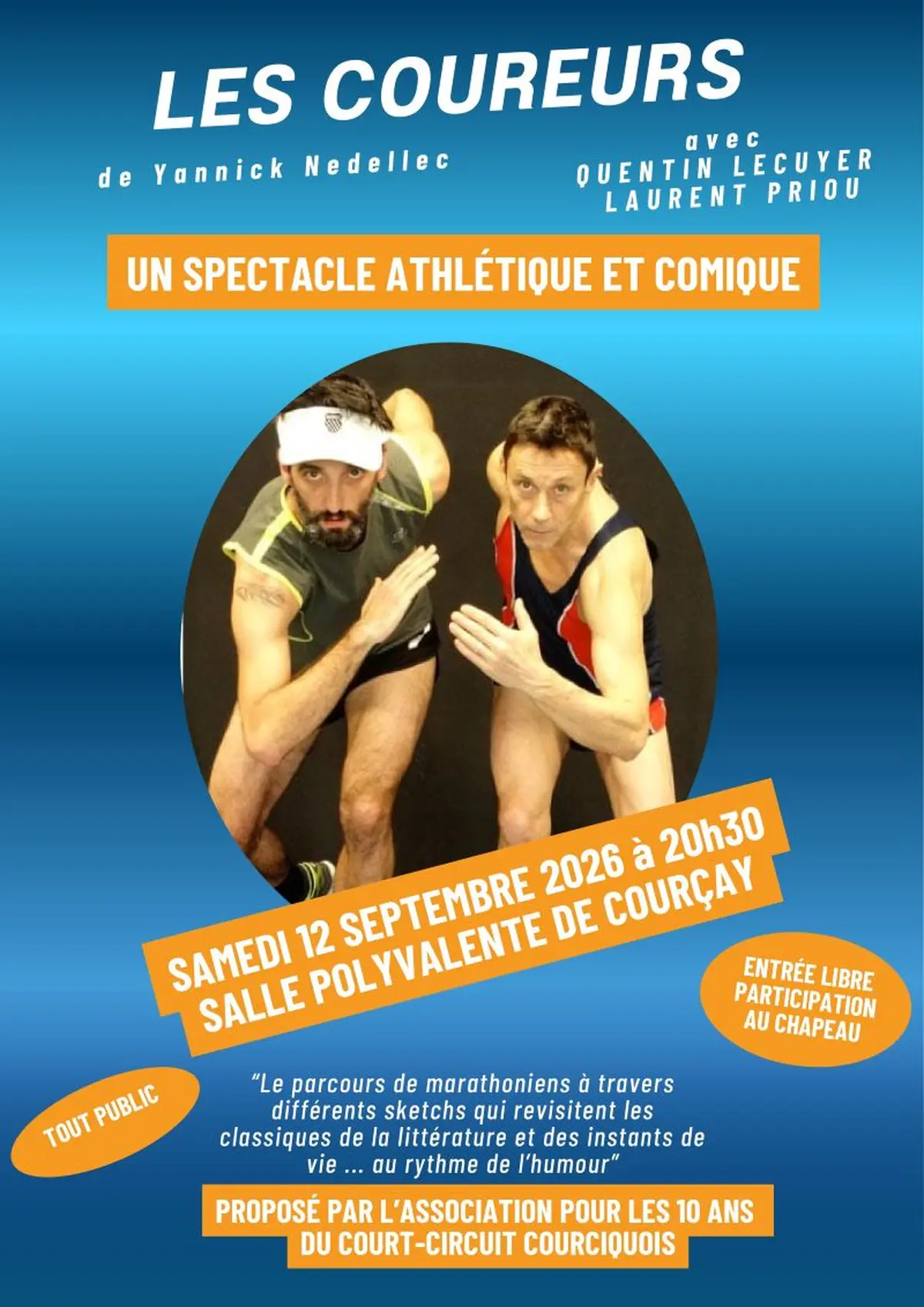 Théâtre Spectacle athlétique et humoristique “Les coureurs”