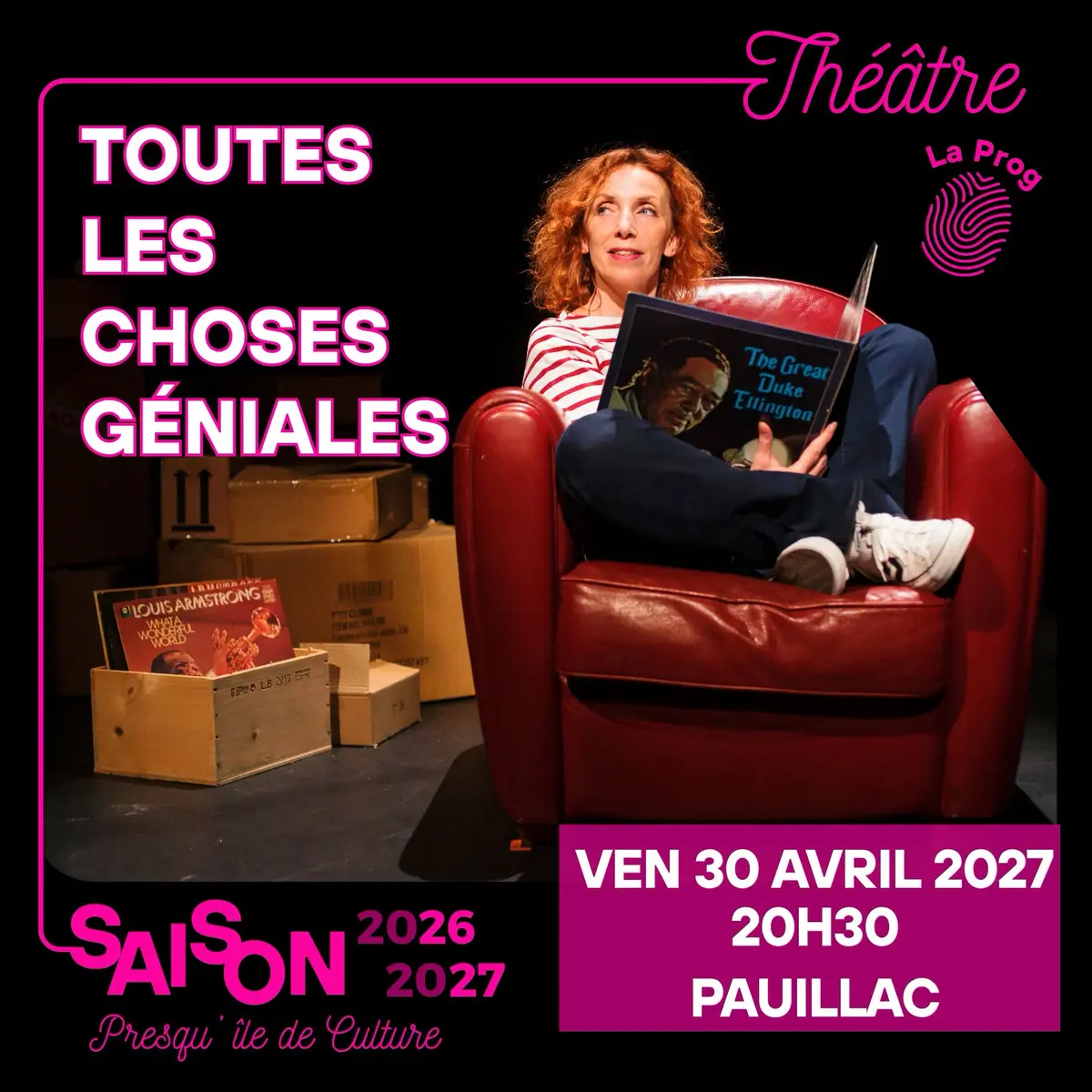Théâtre : Toutes les choses géniales Compagnie Caravane
