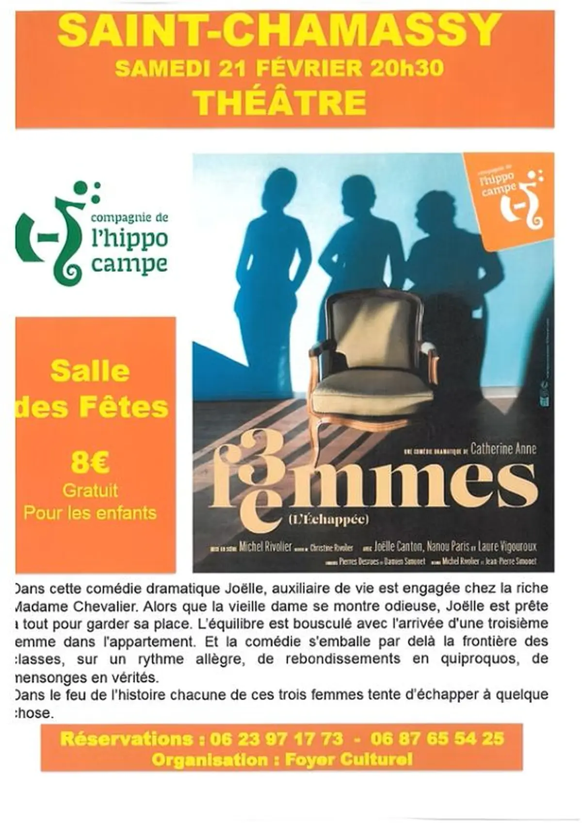 Théâtre - Trois femmes de Catherine Anne