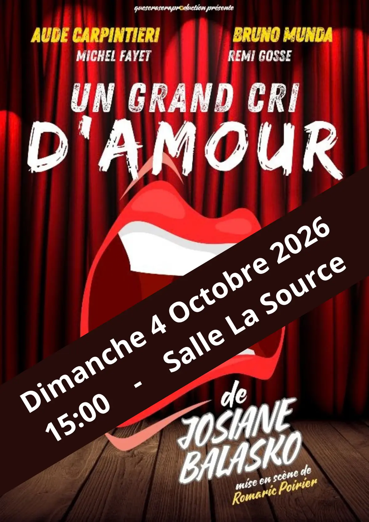 Théatre : Un grand cri d'amour