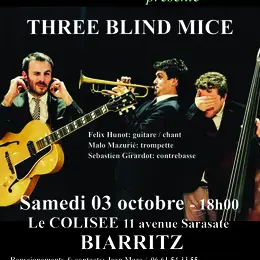 Three blond mice