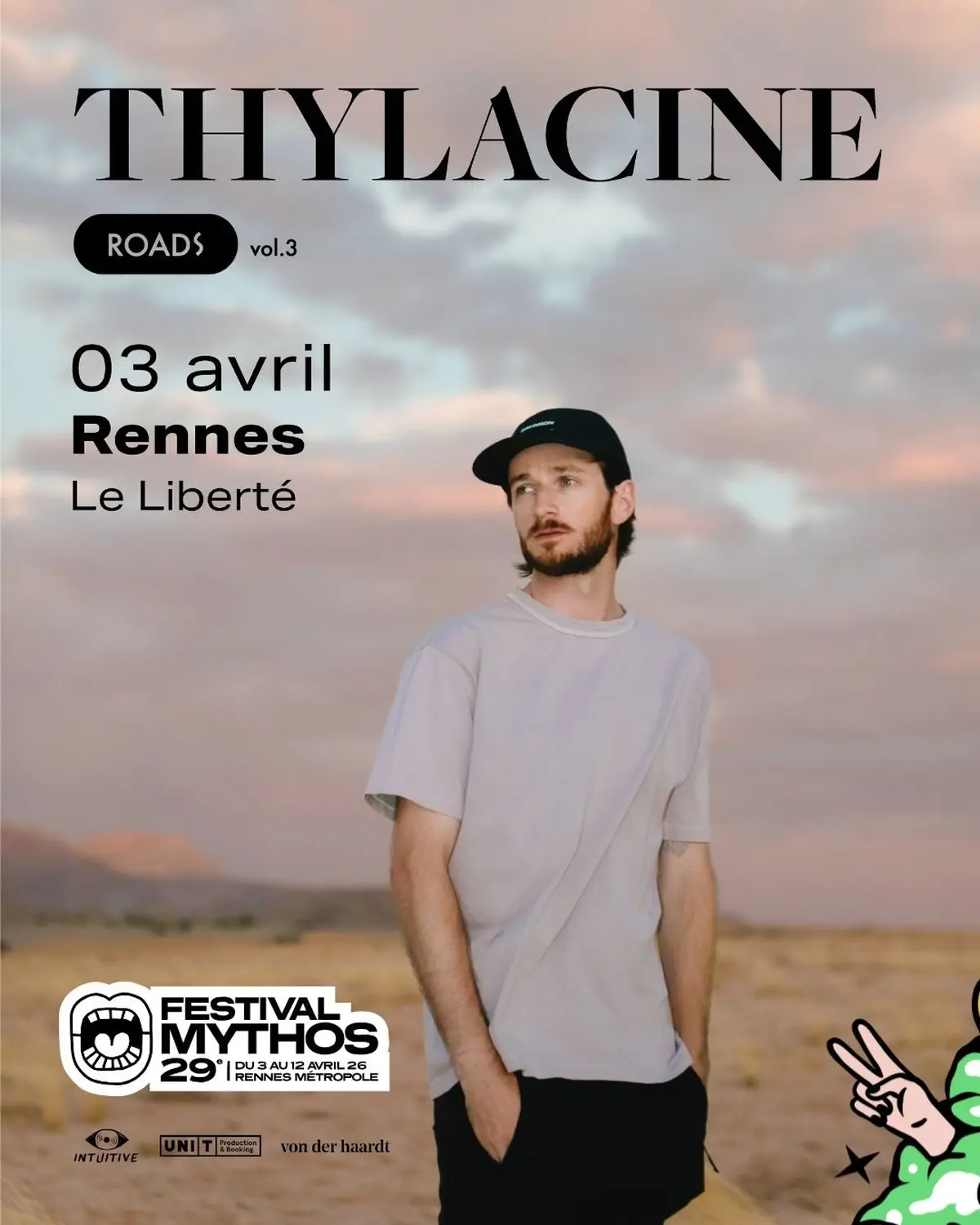 Thylacine sera sur la scène du Liberté le vendredi 3 avril 2026, à l’occasion de la 29e édition du Festival Mythos