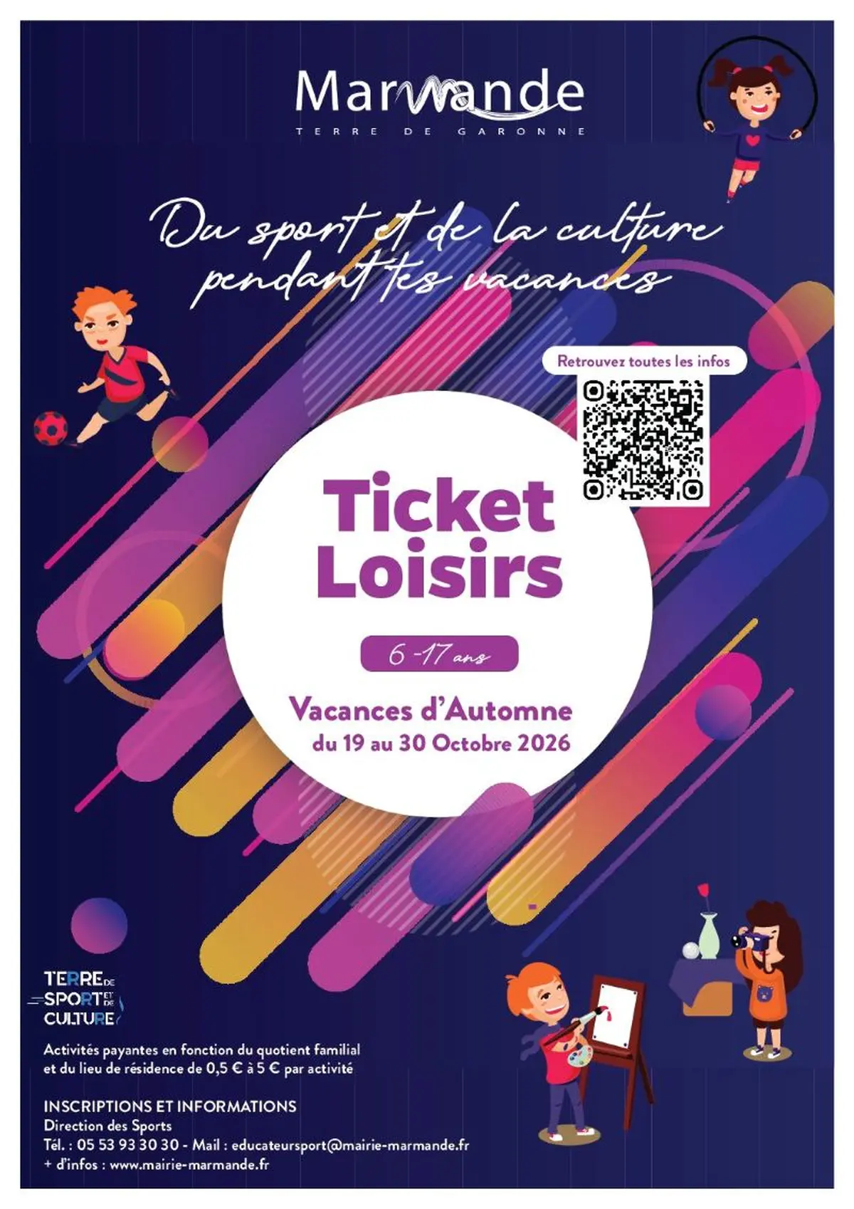 Ticket Loisirs Vacances Automne 2026