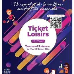 Ticket Loisirs Vacances Automne 2026