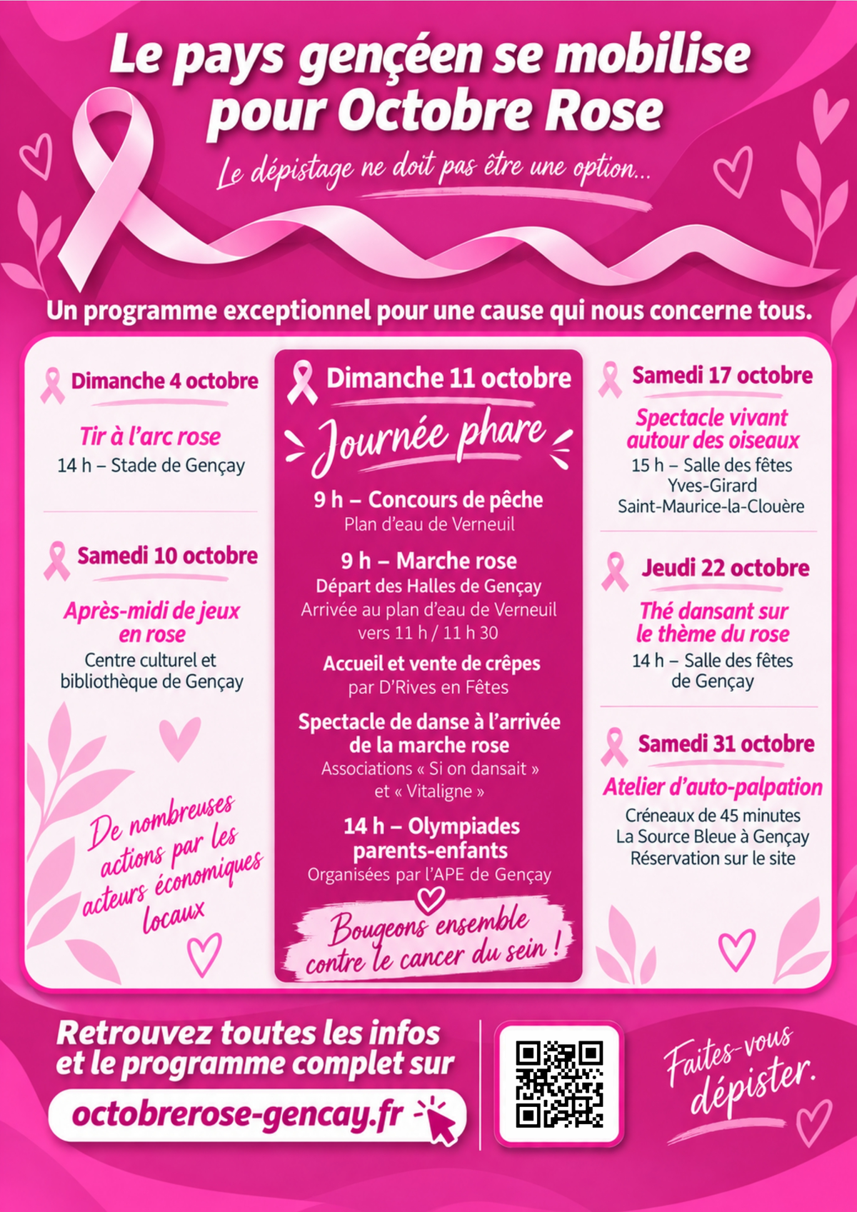 Tir à l'arc rose