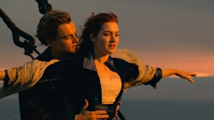 Jack et Rose sur le Titanic