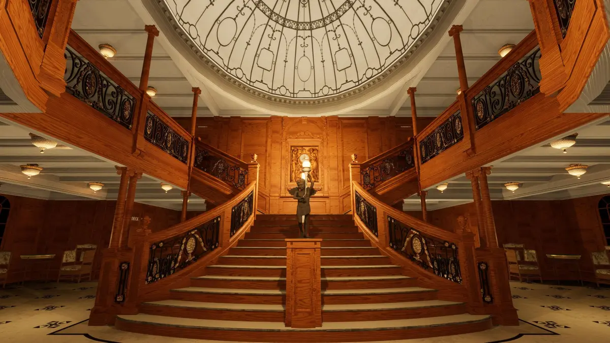 Le fabuleux escalier du Titanic s'ouvre devant vous