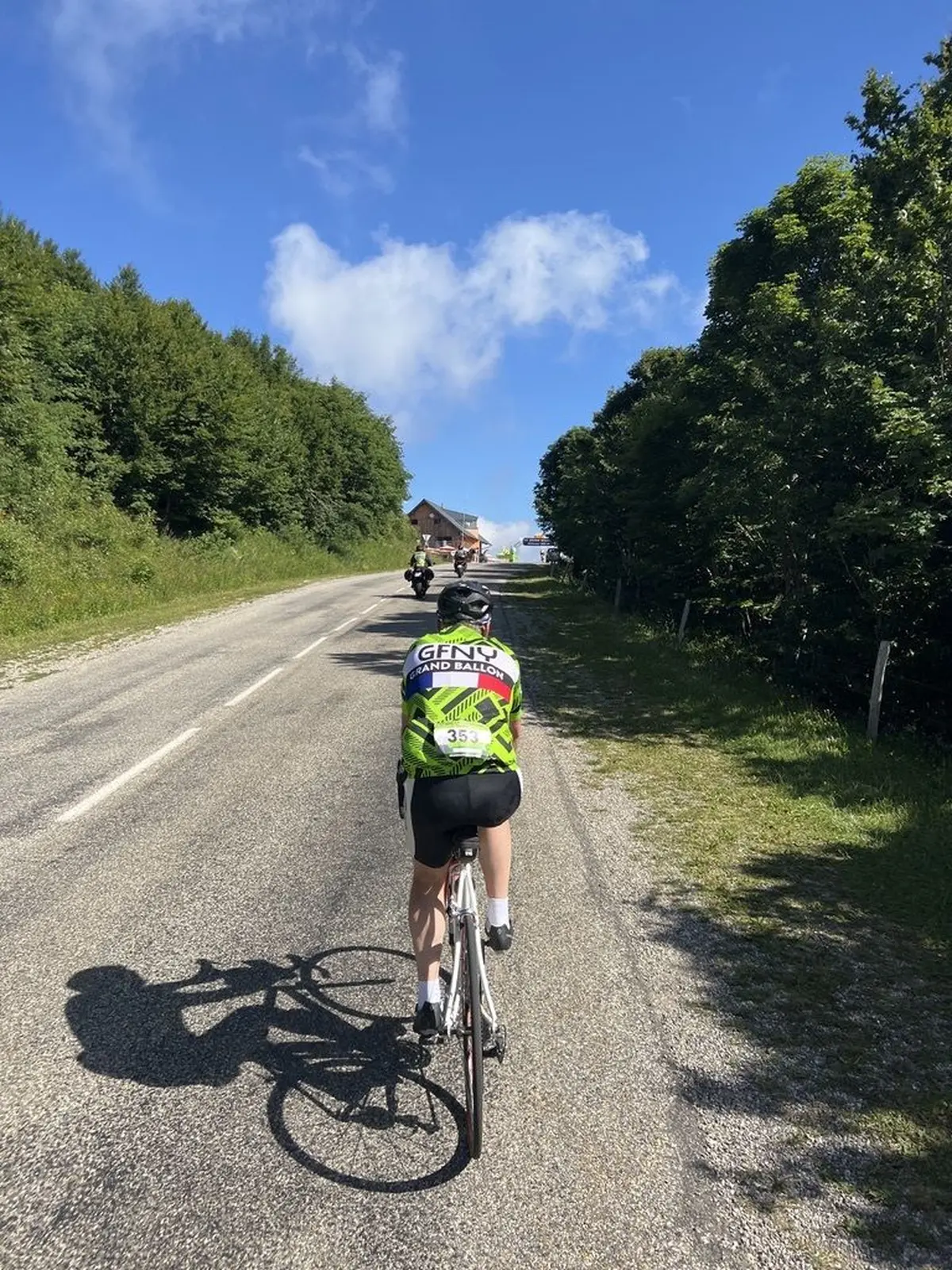 La fin de la montée du Grand Ballon