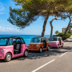 Tour en Fiat Topolino électrique à Antibes (06)