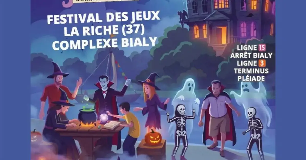 Touraine en jeux : le festival de jeux à La Riche pour Halloween