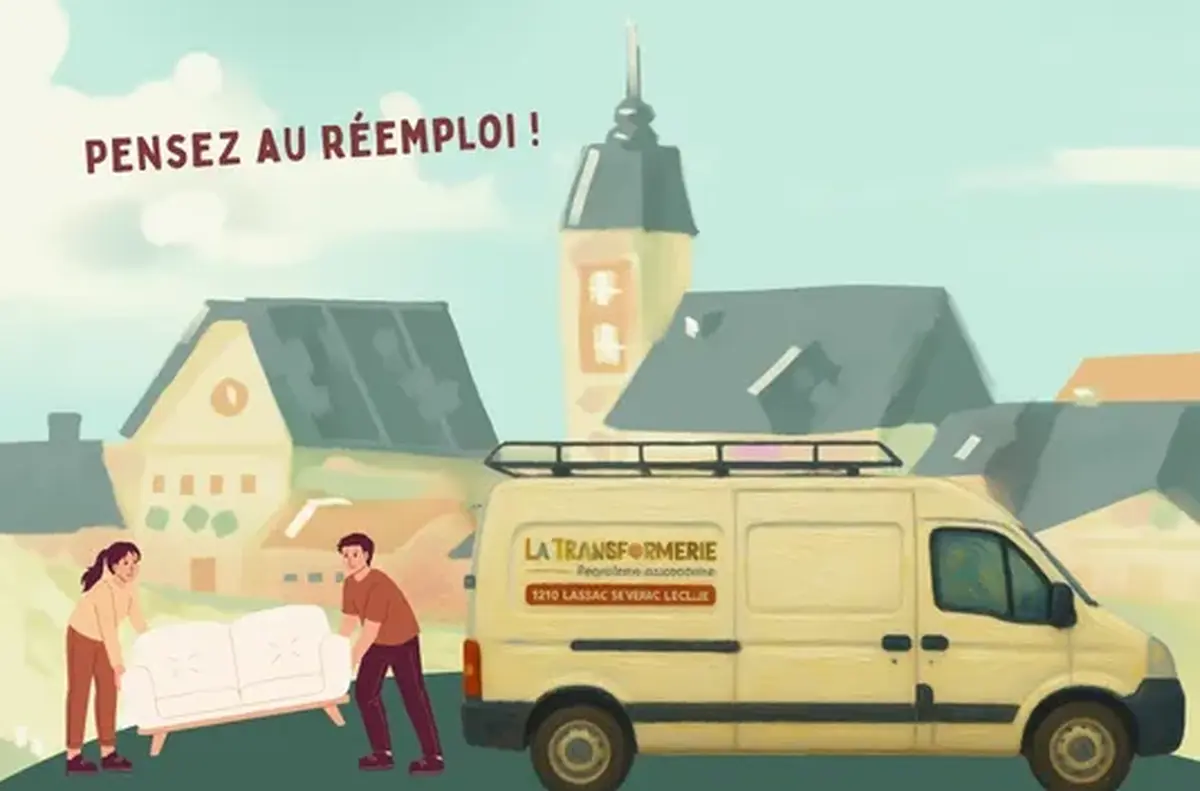 Tournée de collecte à Lavernhe