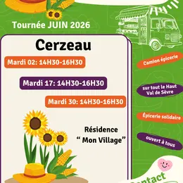 Tournée de l'Epicerie du Val à Cerzeau