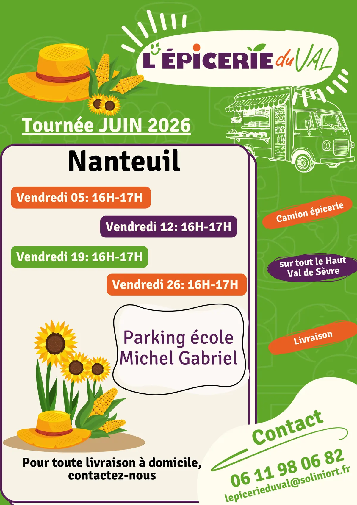 Tournée de l'Epicerie du Val à Nanteuil