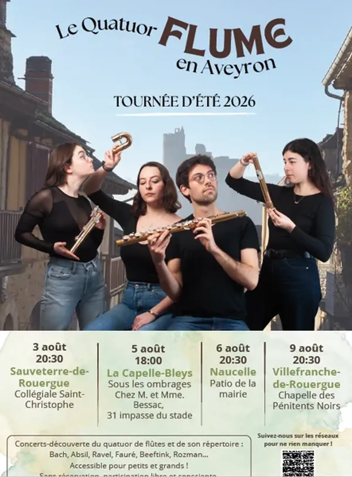 Tournée estivale du Quatuor de Flume