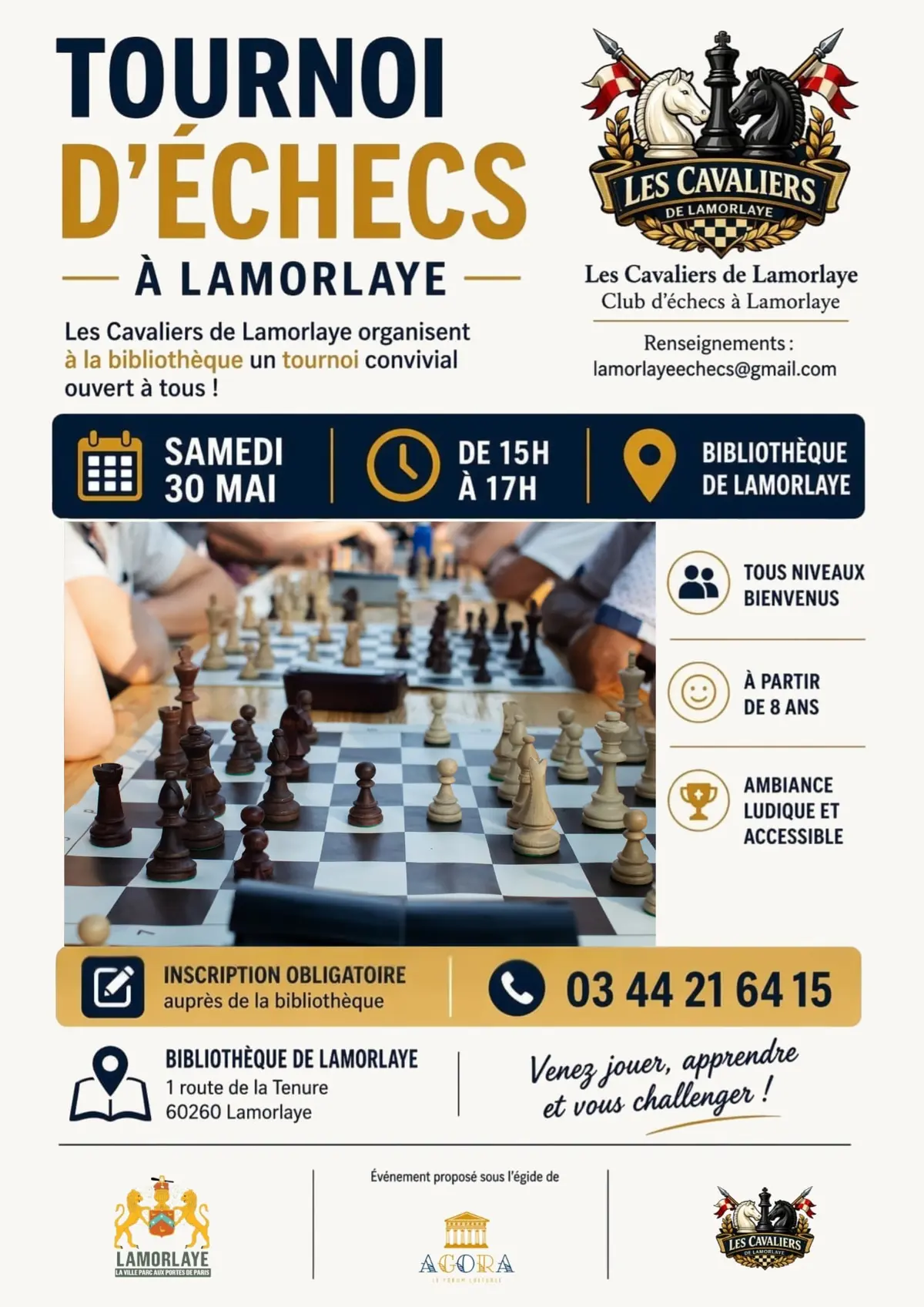 Tournoi d'échecs à Lamorlaye