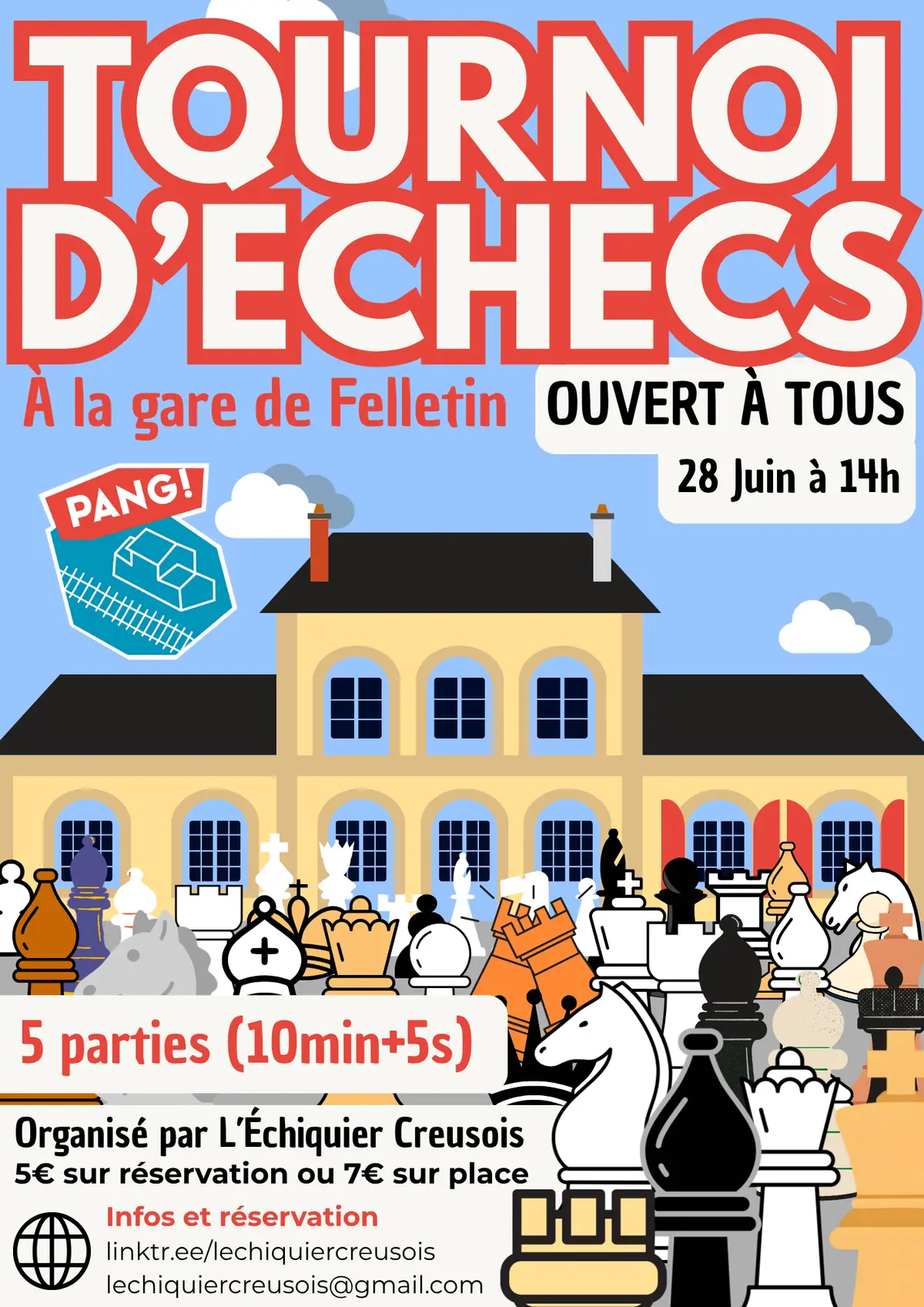 Tournoi d’échecs, avec L'échiquier creusois