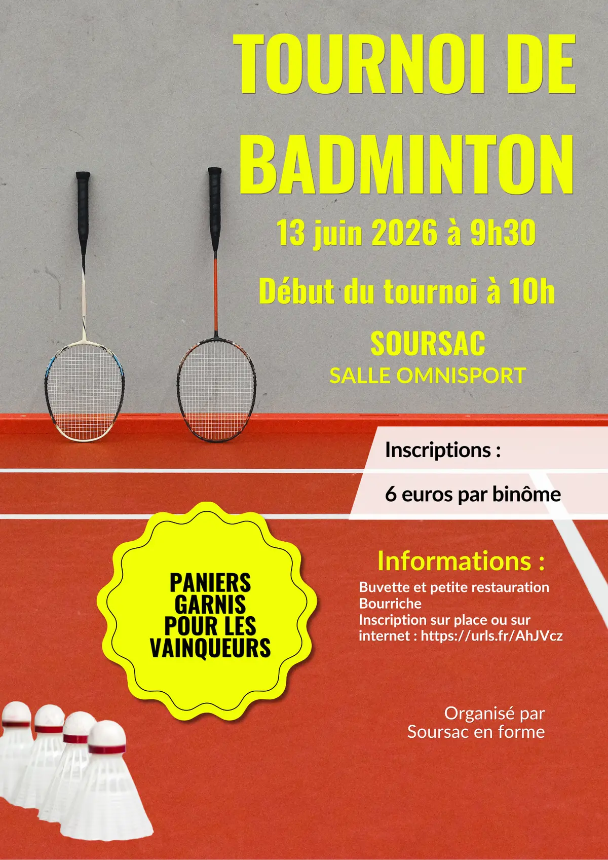 Tournoi de badminton