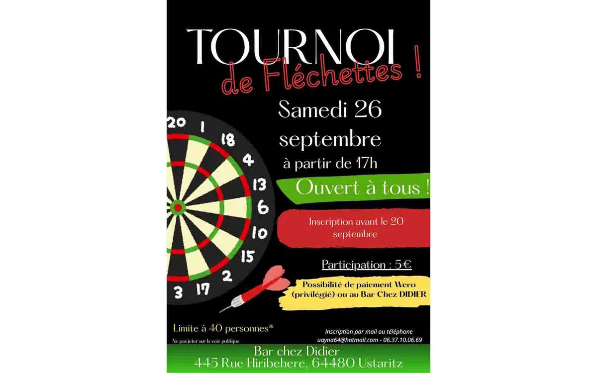Tournoi de fléchettes
