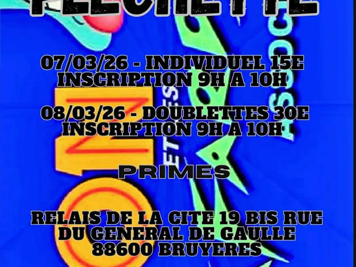 Tournoi de Fléchettes de l'association Jon et les cafards