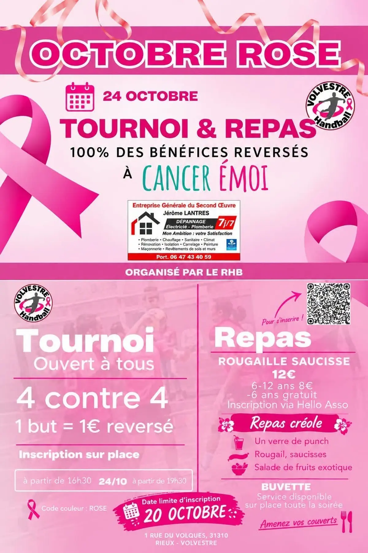 Tournoi De Handball Pour Octobre Rose