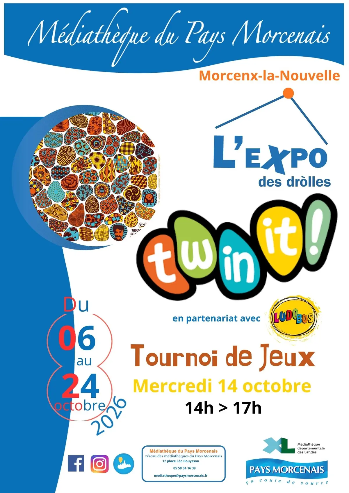 Tournoi de Jeux - Médiathèque de Morcenx - Ludobus