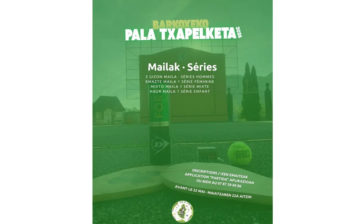 Tournoi de pelote : inscriptions
