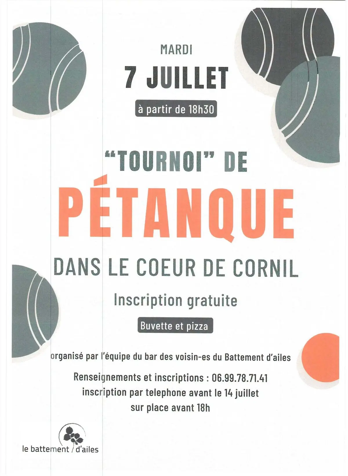 Tournoi  de pétanque