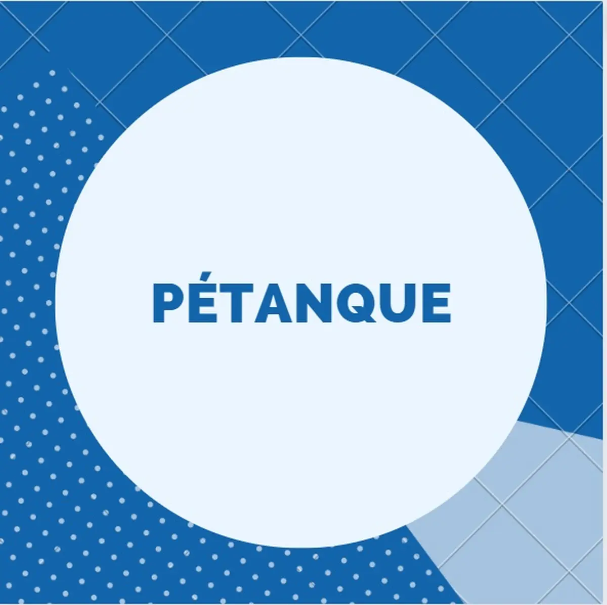 Tournoi de pétanque