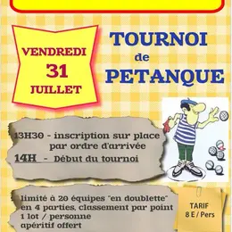Tournoi de Pétanque au Lac des Bariousses