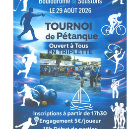 Tournoi de pétanque en triplette