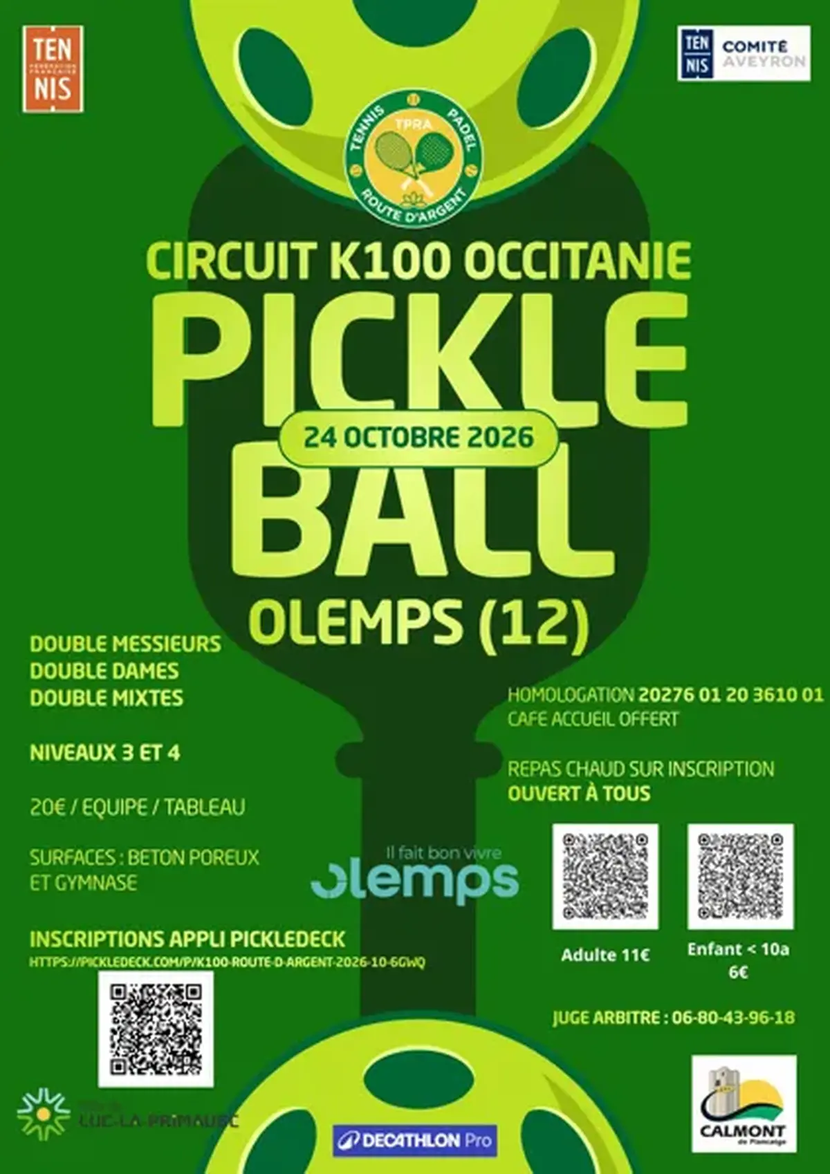 Tournoi de pickleball