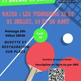 Tournoi de tennis de table