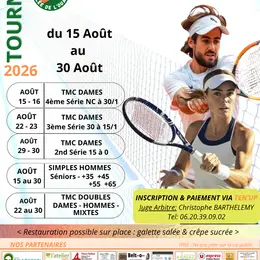 Tournoi de Tennis du TCVO Août 2026