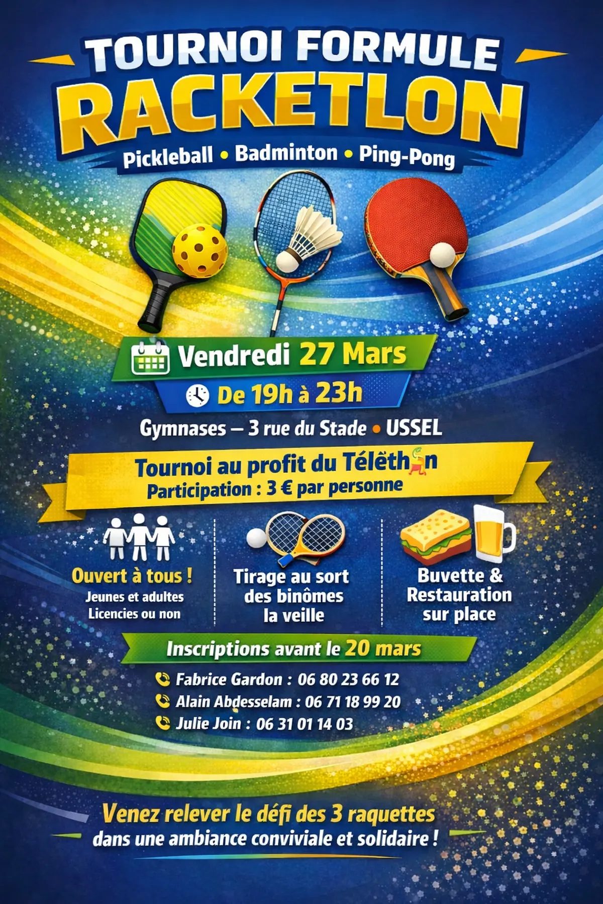 Tournoi formule Racketlon