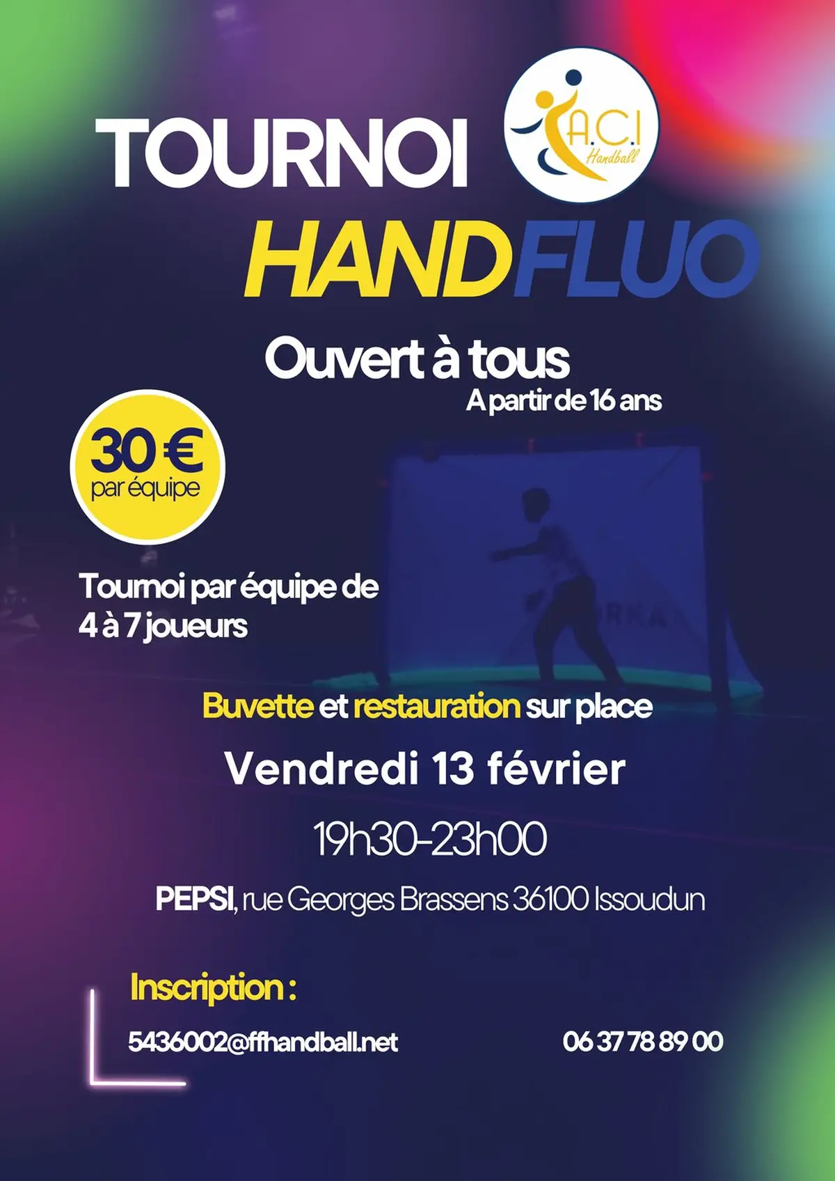Tournoi Hand fluo