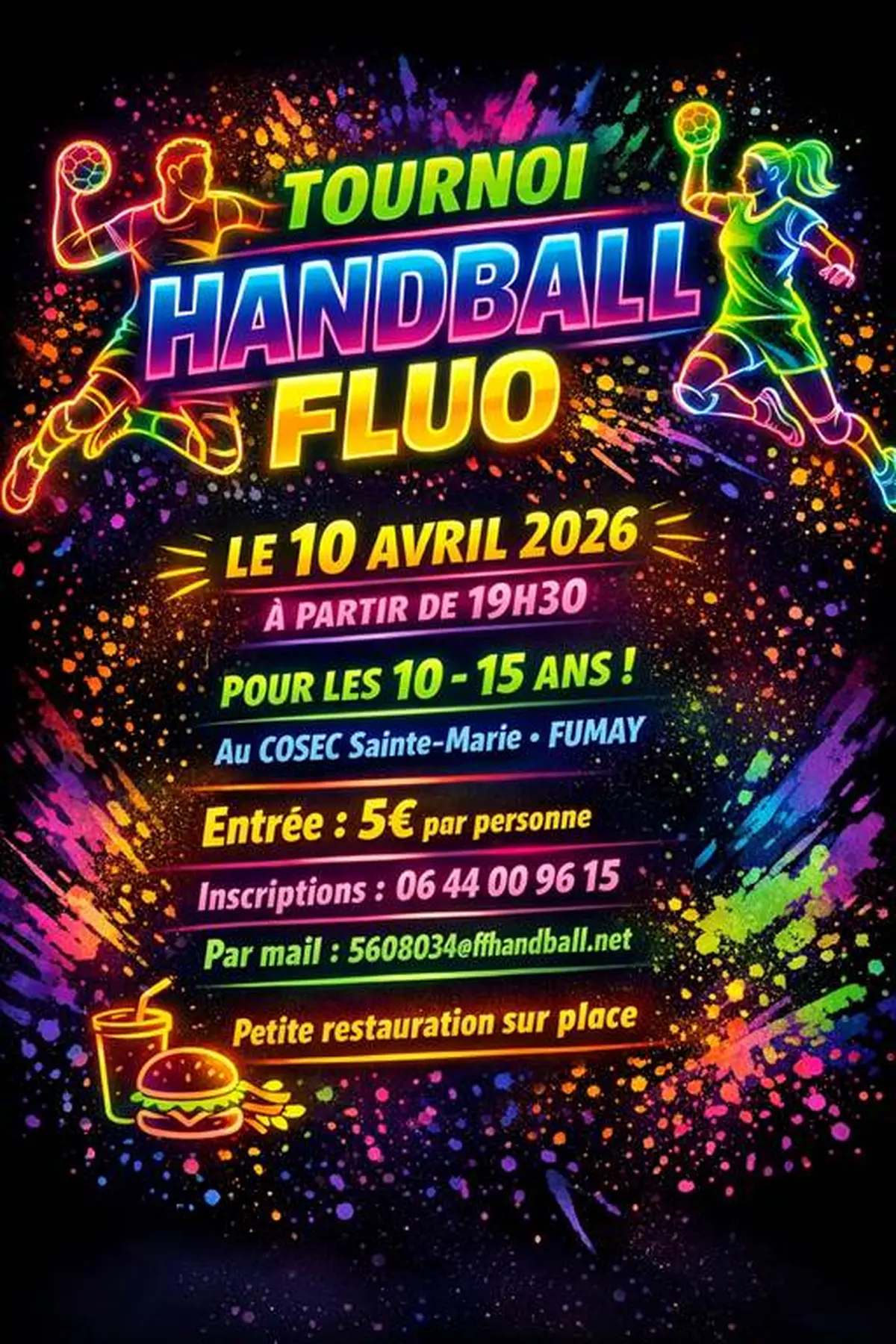 Tournoi Handball Fluo