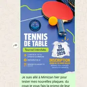 Tournoi interclubs tennis de table
