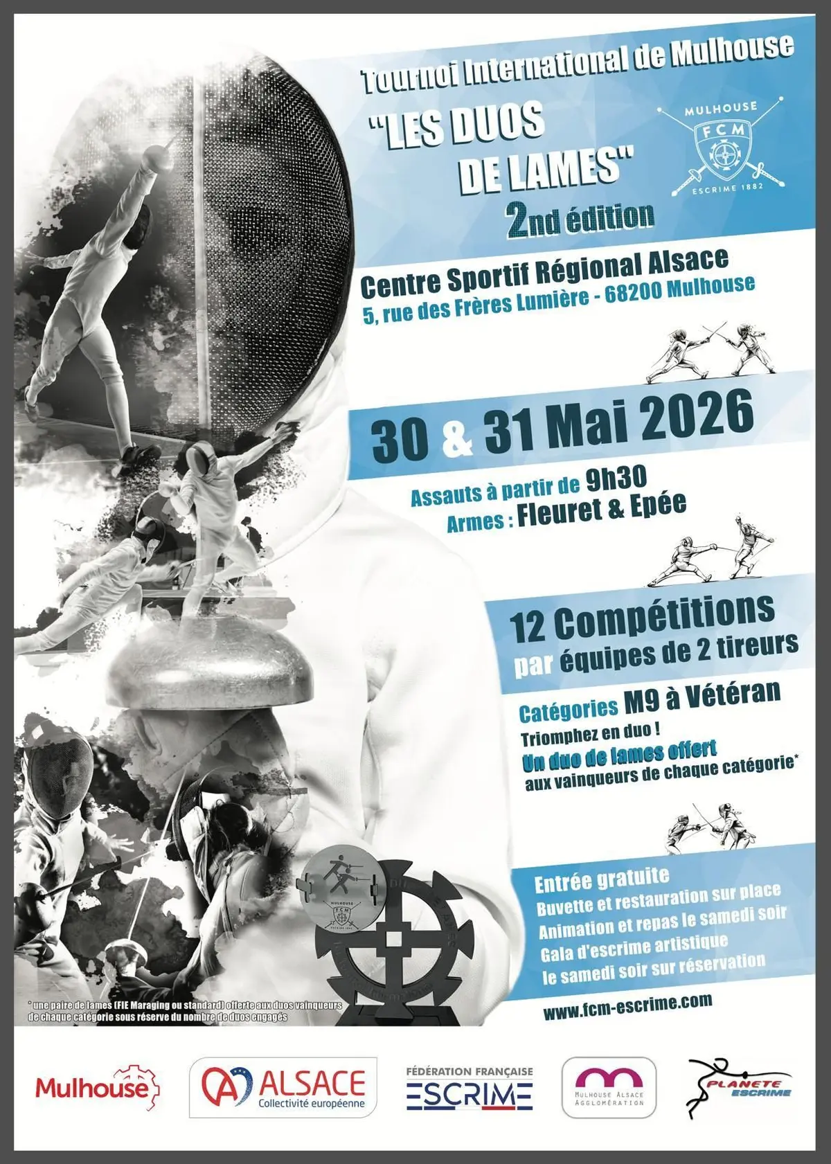 Tournoi international d'escrime à Mulhouse : les Duos de Lames