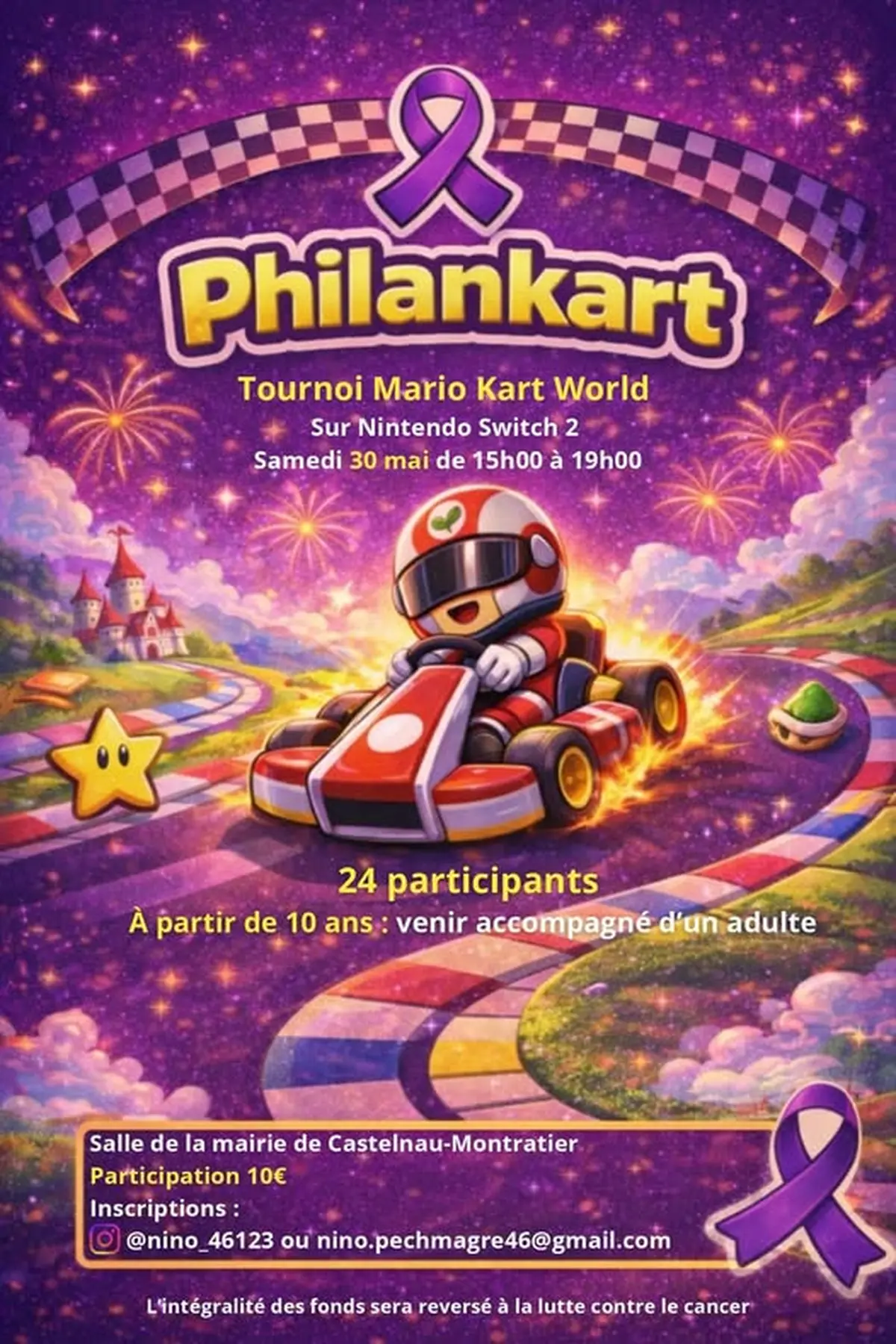 Tournoi Mario Kart World à Castelnau-Montratier