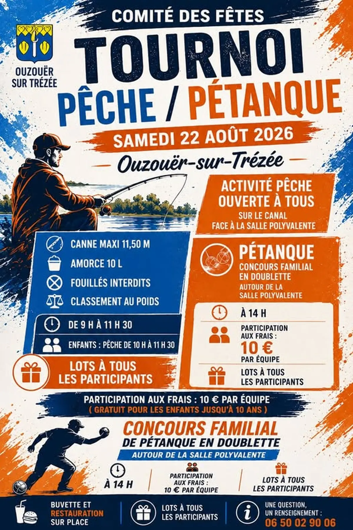 Tournoi pêche / pétanque