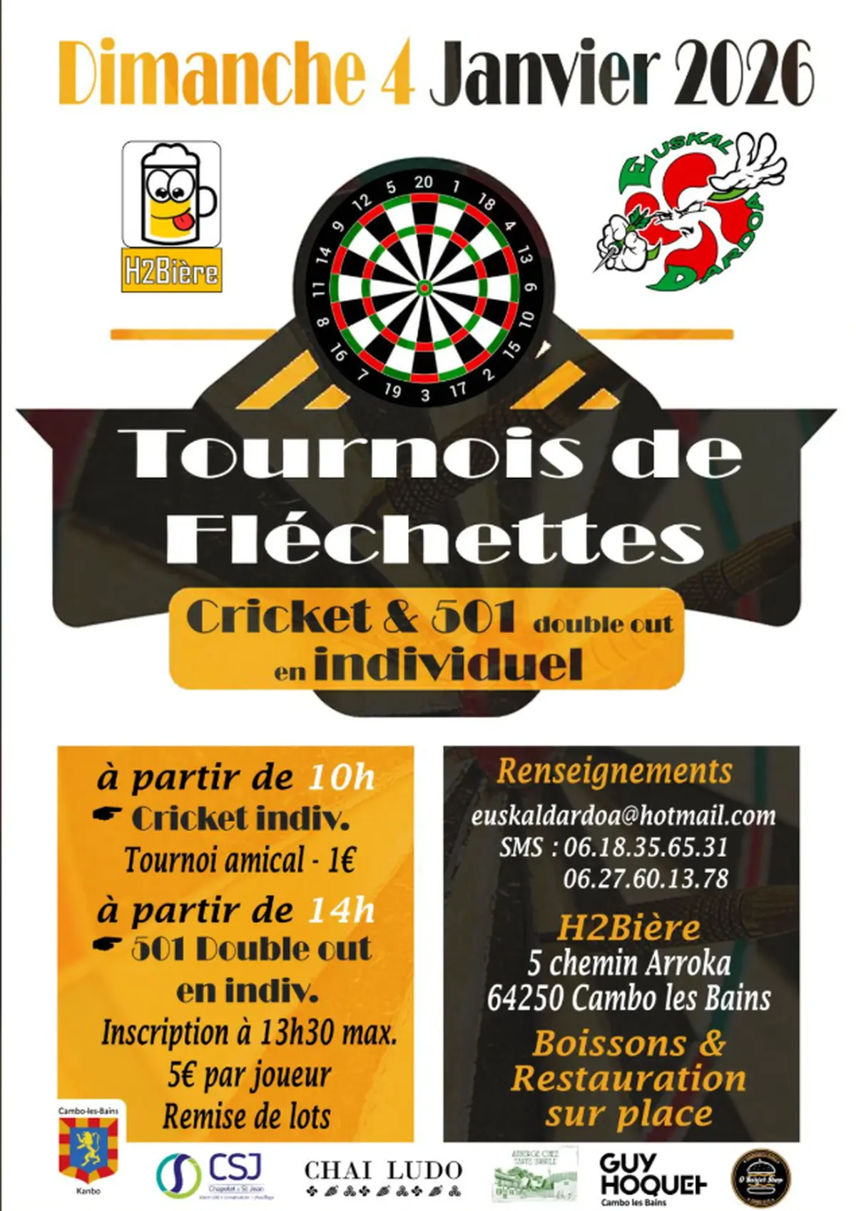 Tournois de fléchettes