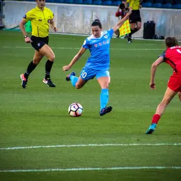 Tournois de football, match féminin de l'USBM