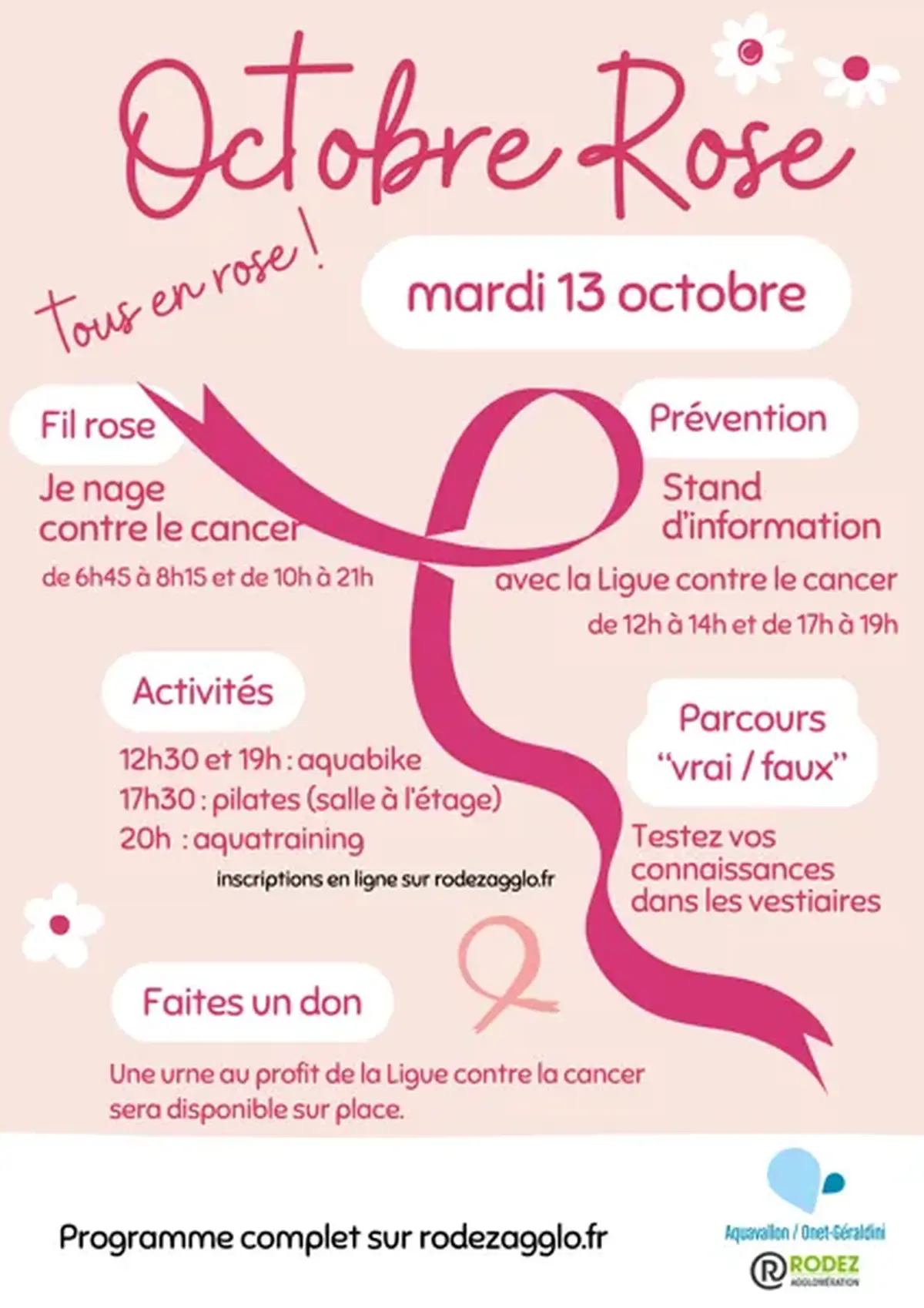 Tous en rose à Aquavallon !