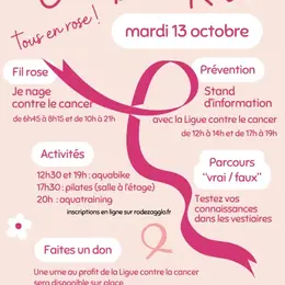 Tous en rose à Aquavallon !