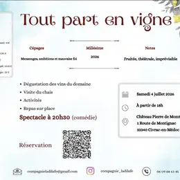 Tout par en vigne au Château Pierre de Montignac