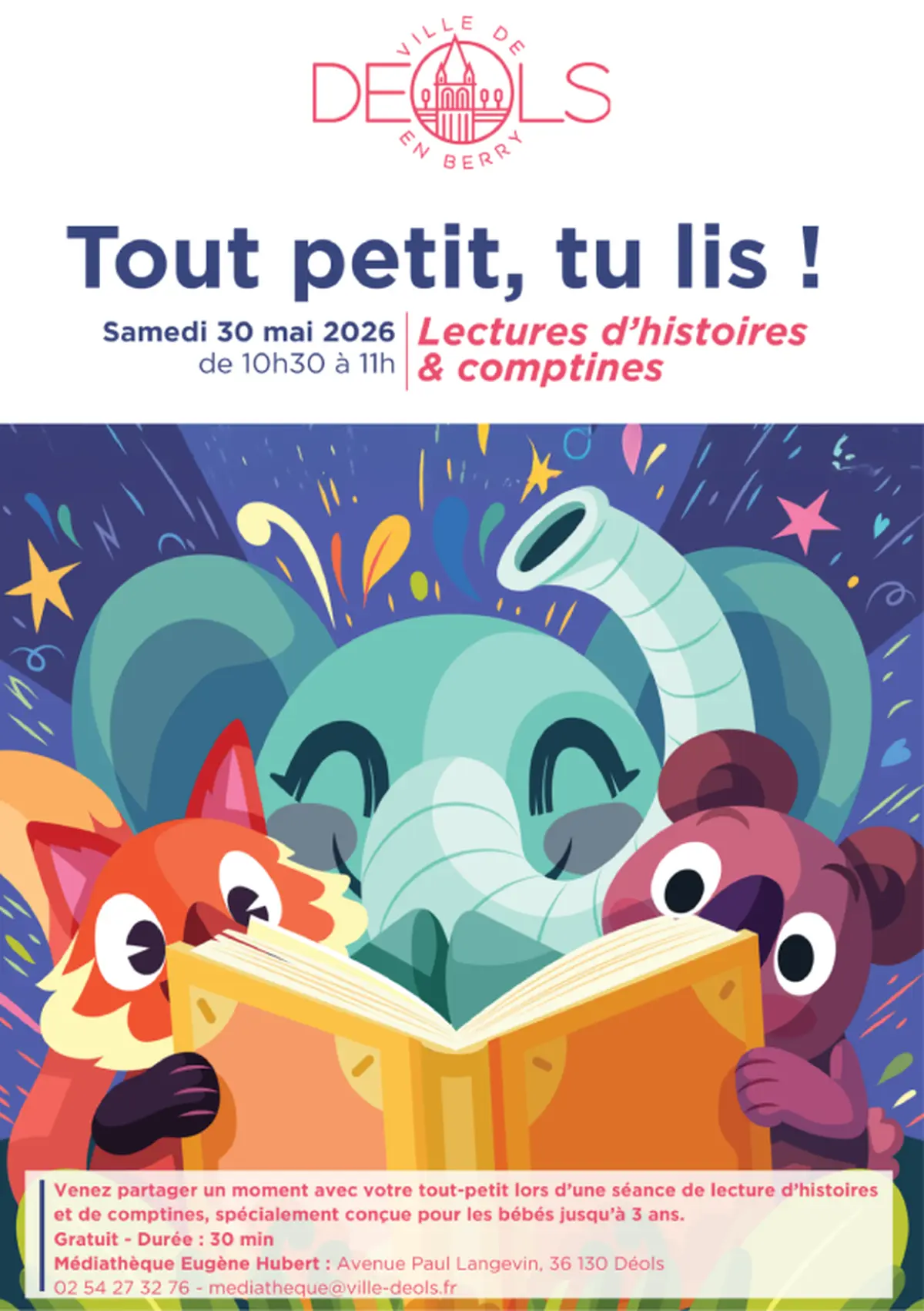 Tout petit tu lis
