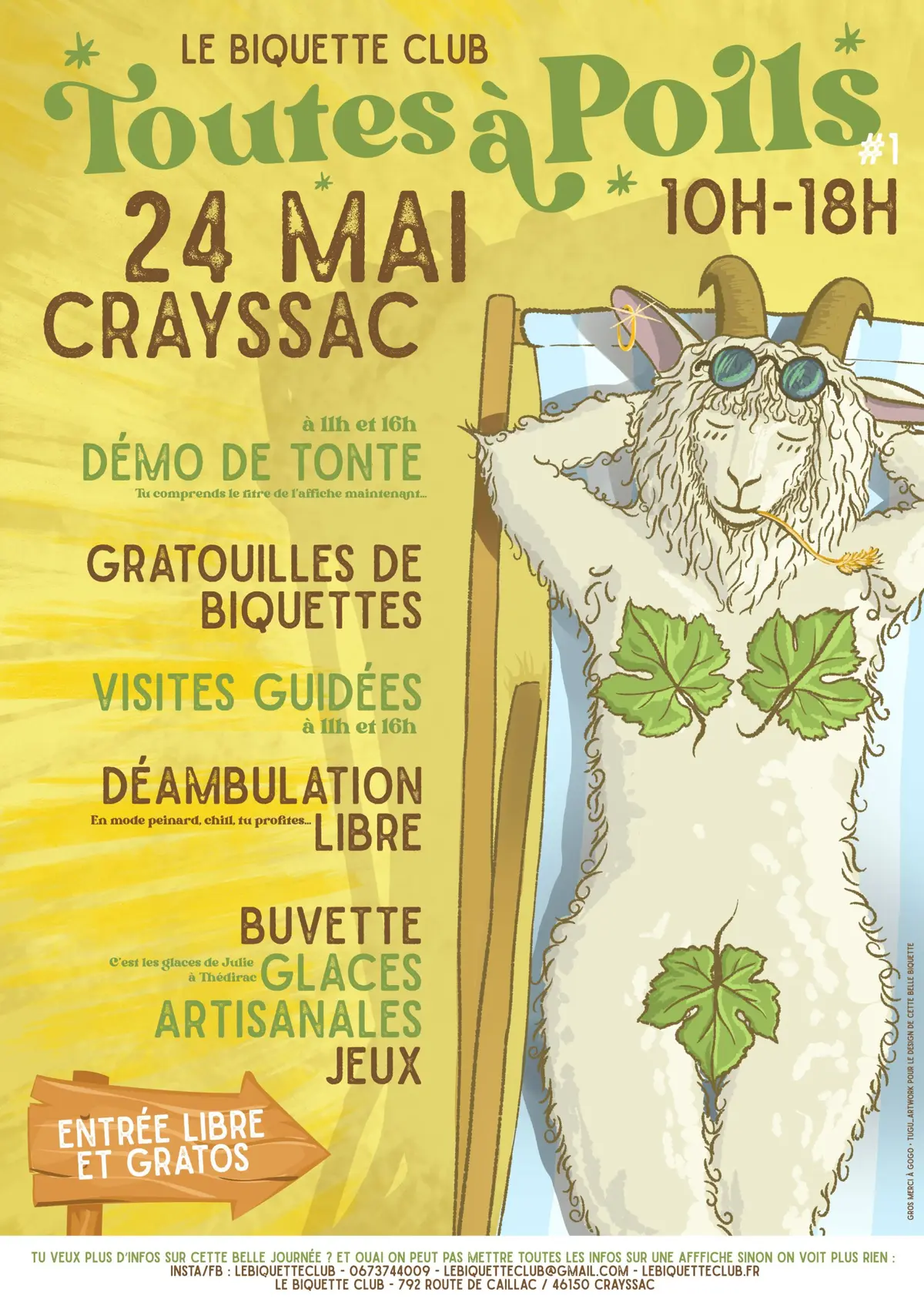 Toutes à Poils au Biquette Club
