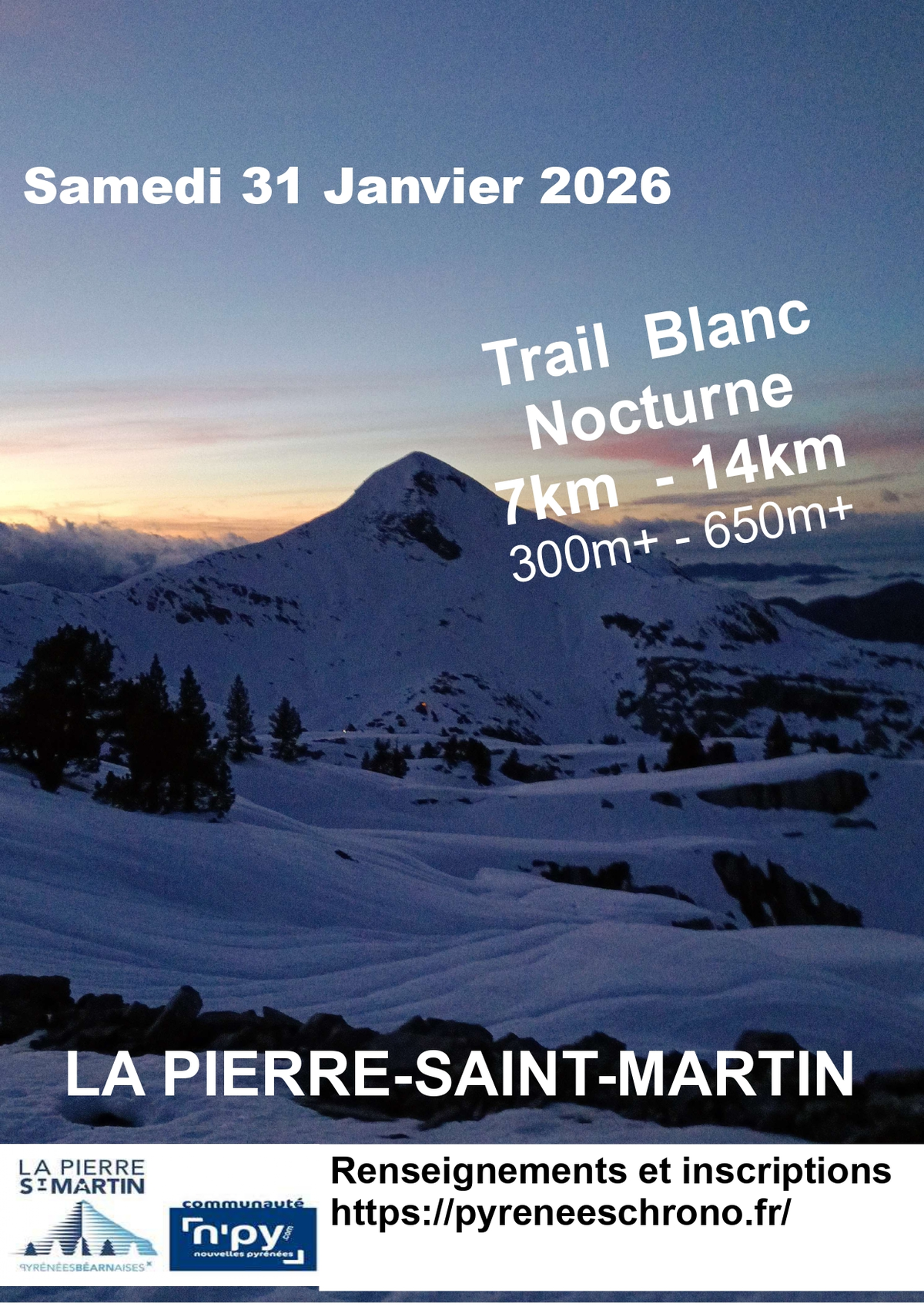 Trail Blanc nocturne