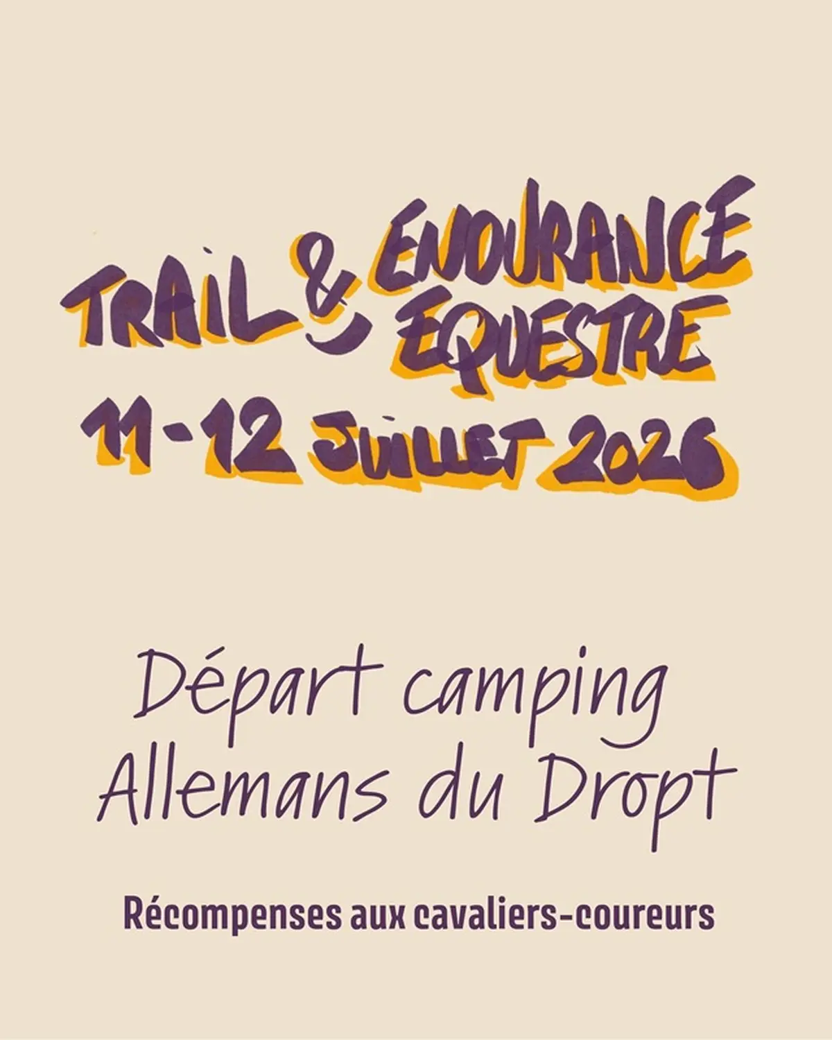 Trail et endurance équestre