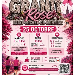 Trail et marche solidaire Granit rose dans le cadre d'Octobre Rose